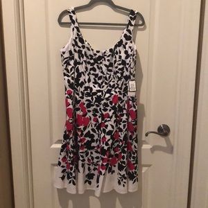 Nine West black and pink dress